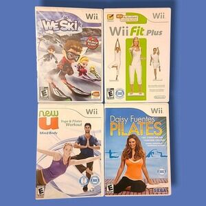 Nintendo Wii Lot of Games For Ballance Board, Fit Plus, Yoga, Pilates, Wii Ski